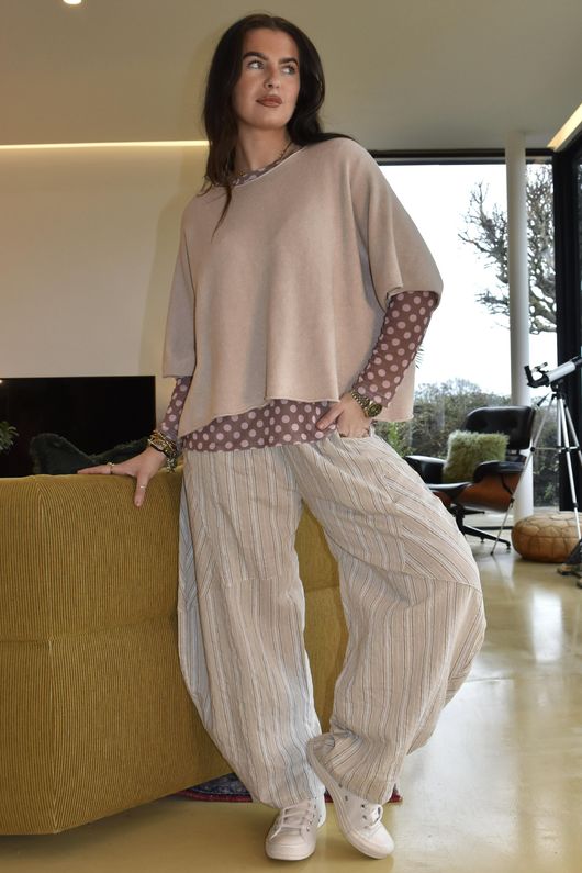 Bobby Mesh Layering Top Dopamine Dot Mocha Blush /5